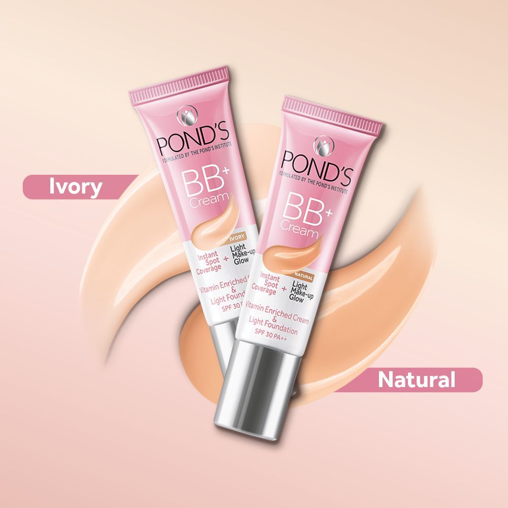 Pond’s Bb+ Cream Instant Spot Coverage + Light Make-up Glow Natural SPF 30 PA++ Natural, 9g Buy at Indicrest Image 12