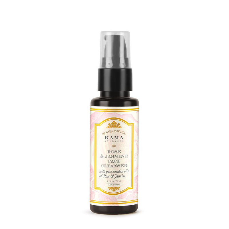 Kama Ayurveda Rose Jasmine Face Cleanser For Clear Skin- Gentle & Hydrating Face Wash, 50ml, Buy from Indicrest
