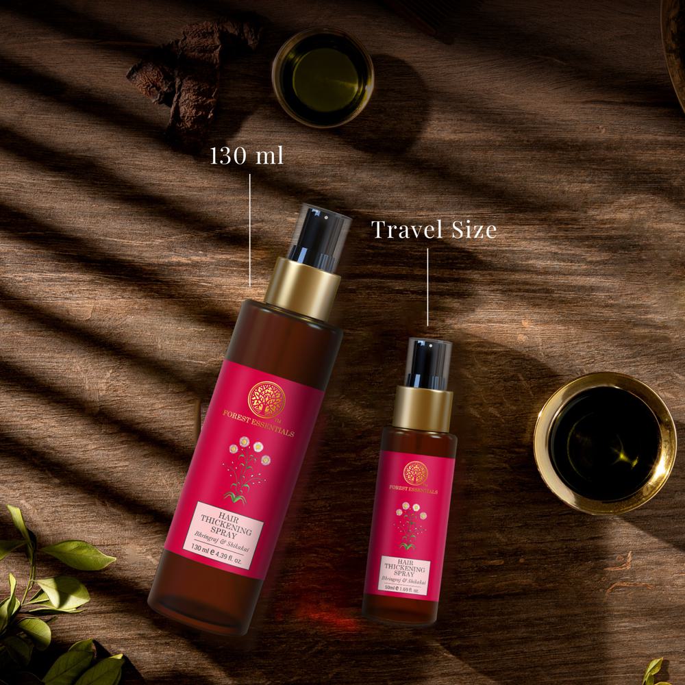 Forest Essentials Hair Thickening Spray Bhringraj & Shikakai - Promotes Regrowth, Controls Hair Fall, 50ml