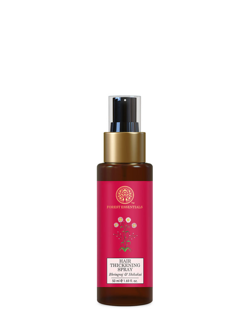 Forest Essentials Hair Thickening Spray Bhringraj & Shikakai - Promotes Regrowth, Controls Hair Fall, 50ml