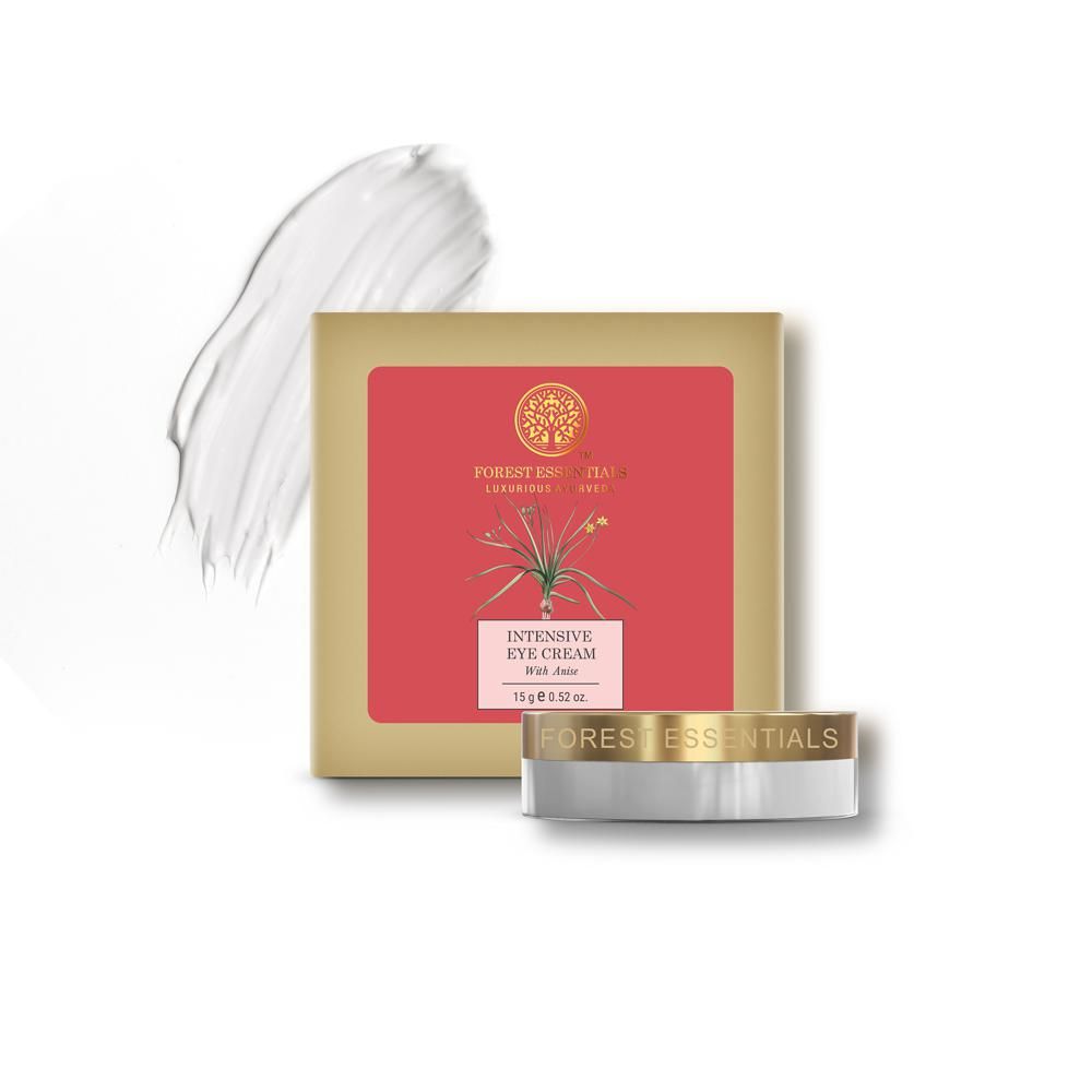 Forest Essentials Intensive Anise, Niacinamide & Hyaluronic Acid Under Eye Cream For Dark Circles, 15g, Buy from Indicrest