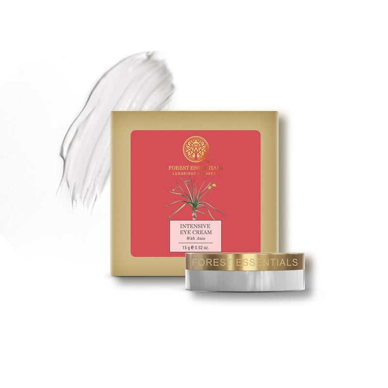 Forest Essentials Intensive Anise, Niacinamide & Hyaluronic Acid Under Eye Cream For Dark Circles, 15g, Buy from Indicrest