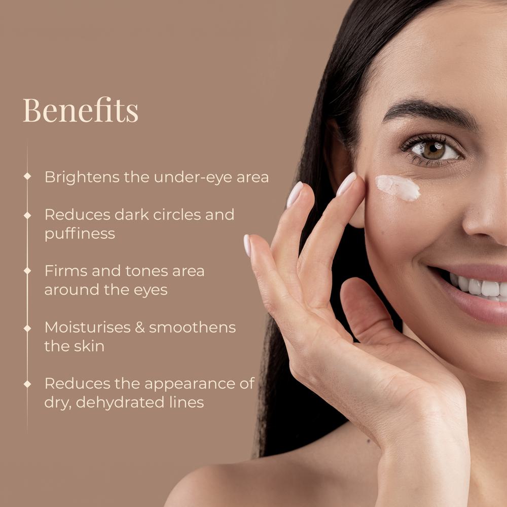 Forest Essentials Intensive Anise, Niacinamide & Hyaluronic Acid Under Eye Cream For Dark Circles, 15g
