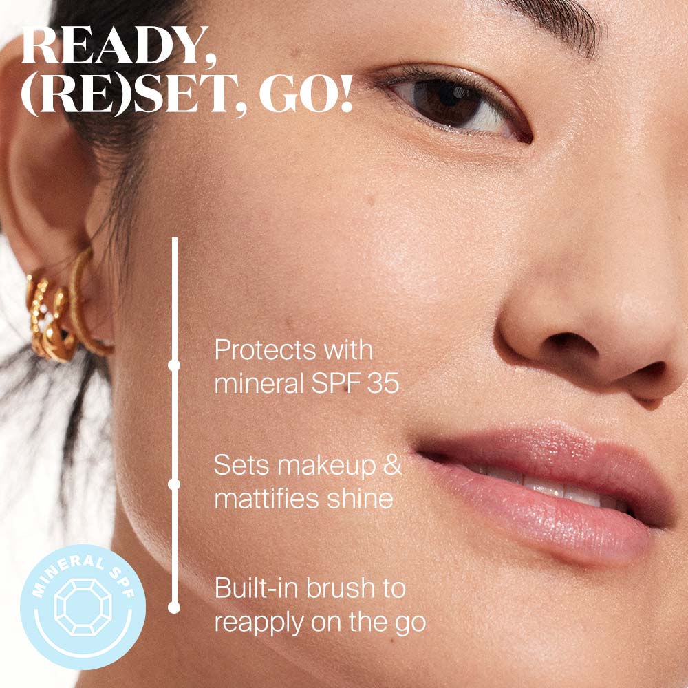 Supergoop, Resetting 100% Mineral Powder SPF 35 - Translucent, 4.25g