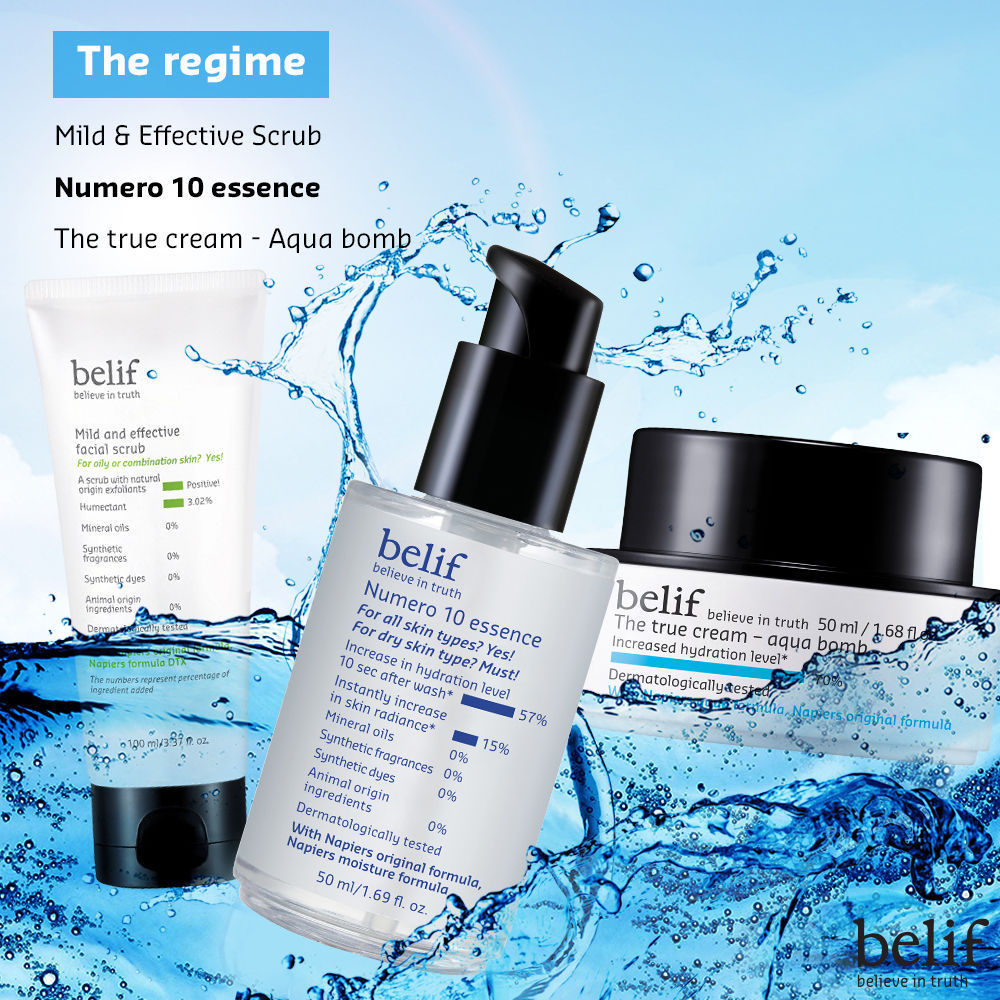 belif Numero10 Essence - Korean Vegan Water Toner & Brightening Serum for Glass Skin & Hydrated Glow, 50ml
