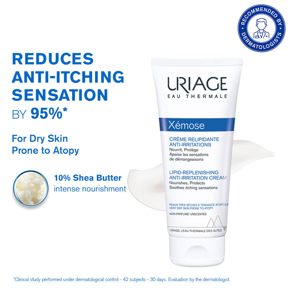 Uriage Xemose Anti-Irritation Body Cream Dry Skin Prone to Atopic Eczema Dermatologist Recommended, 200ml, Buy from Indicrest