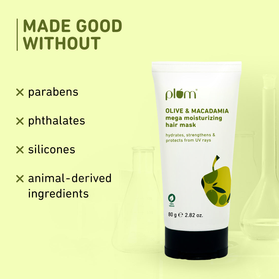 Plum Olive & Macadamia Mega Moisturizing Hair Mask | Repairs Damage | Smoothens Hair, 250g Buy at Indicrest Image 15