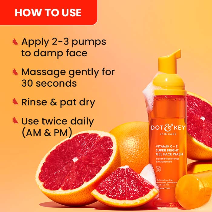 Dot & Key Vitamin C Foaming Face Wash, 80ml Buy at Indicrest Image 8