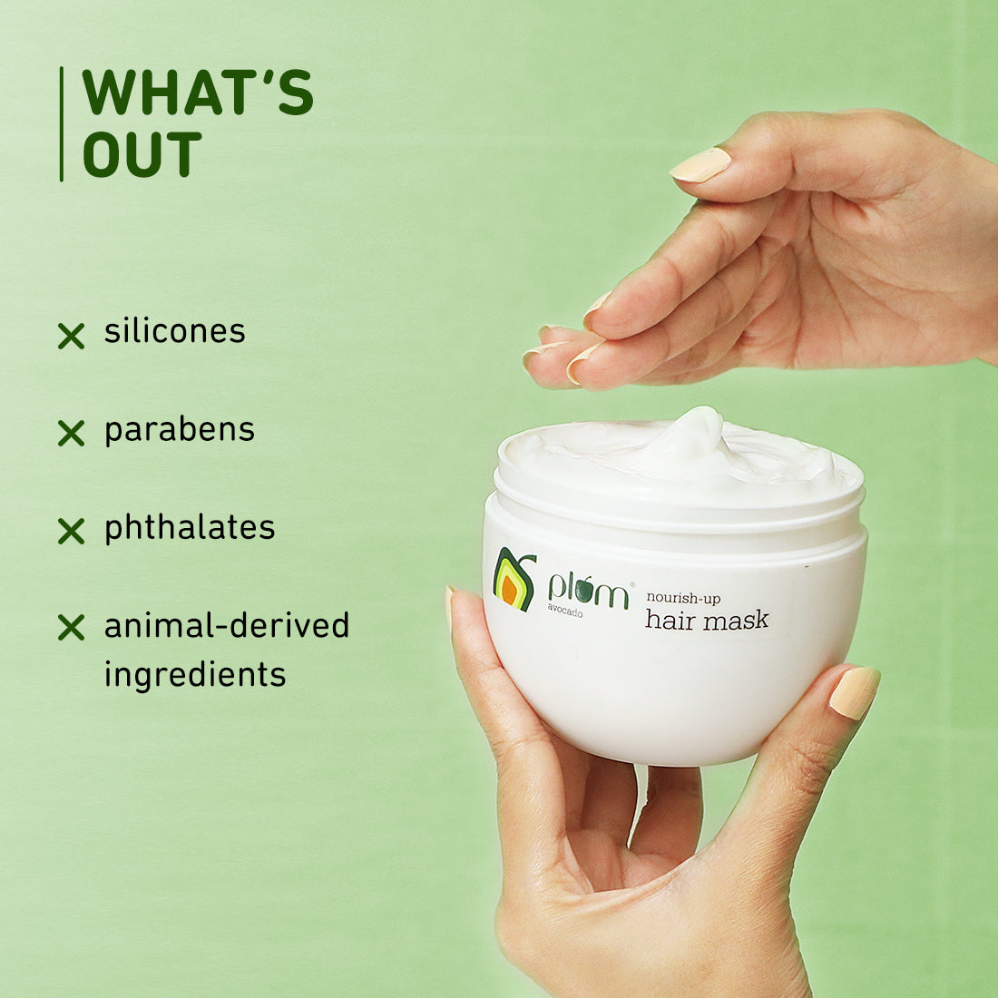 Plum Avocado Nourish-Up Hair Mask | Nourishes Hair | Retains Moisture, 250g Buy at Indicrest Image 6