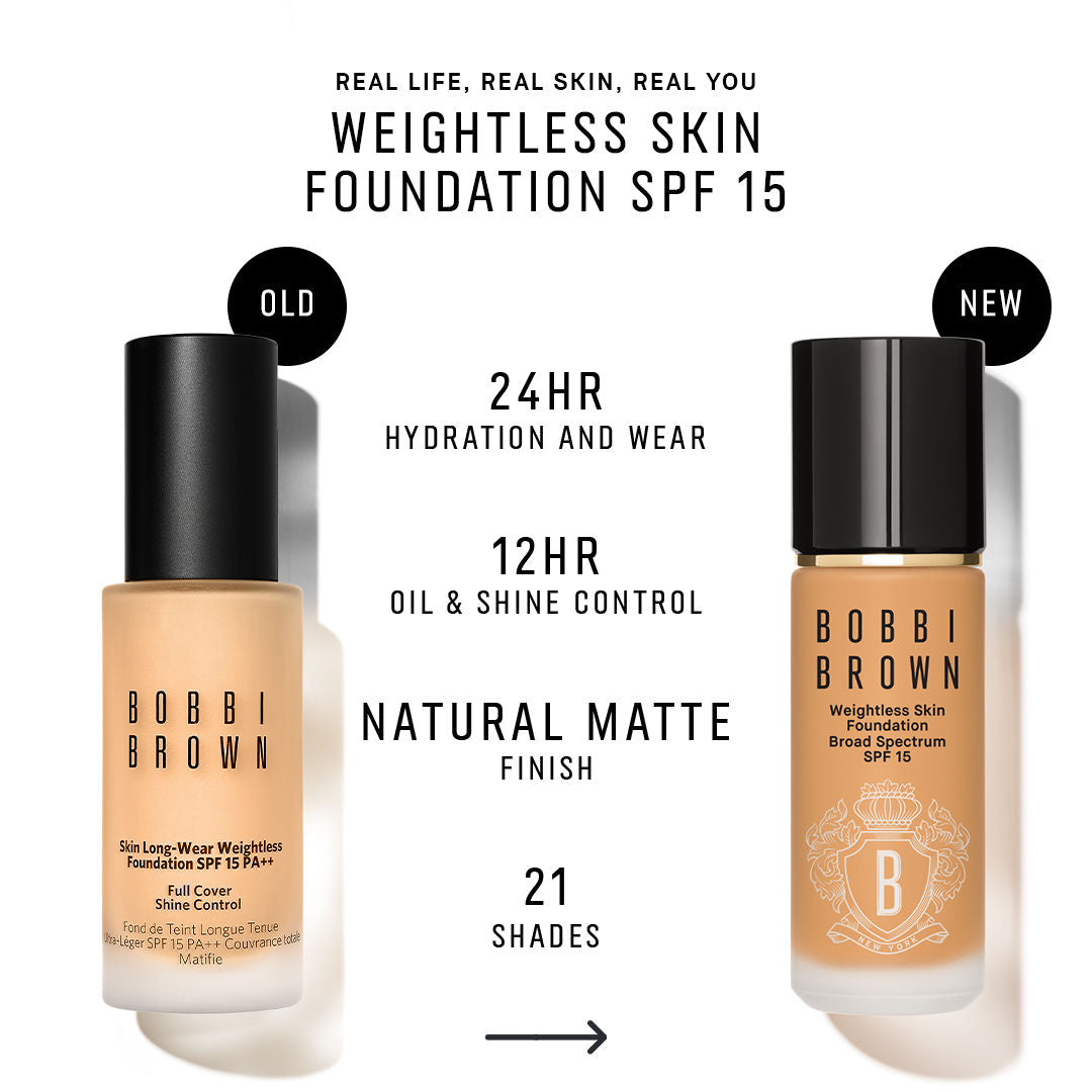 Bobbi Brown Weightless Skin Natural Matte Finish Foundation SPF 15 - Natural, 30ml