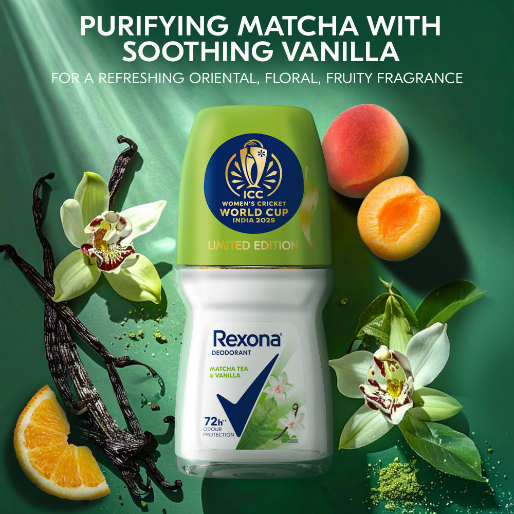 Rexona Antiperspirant Roll-On, Matcha Tea & Vanilla (Pack of 2) Buy at Indicrest Image 6