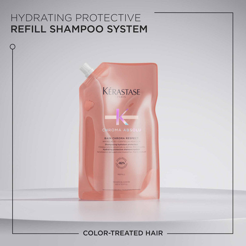 Kérastase Chroma Absolu Respect Shampoo For Colour Protection,Sulphate-Free, 500ml