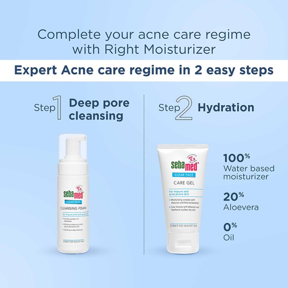 Sebamed Clear Face Foam, PH 5.5, Acne, Pimples & Blackheads, Montaline C40, Gentle Deep Cleanser, 150ml Buy at Indicrest Image 8