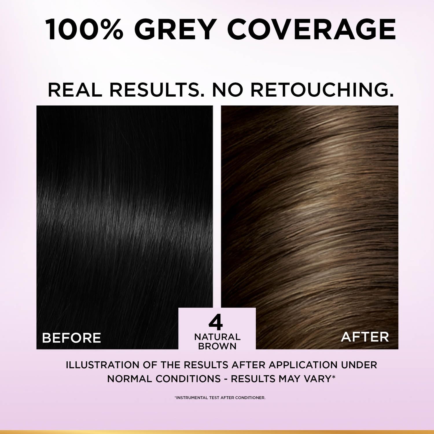 L'Oreal Paris Excellence Creme Hair Color, 4 Natural Brown (72ml+100g)