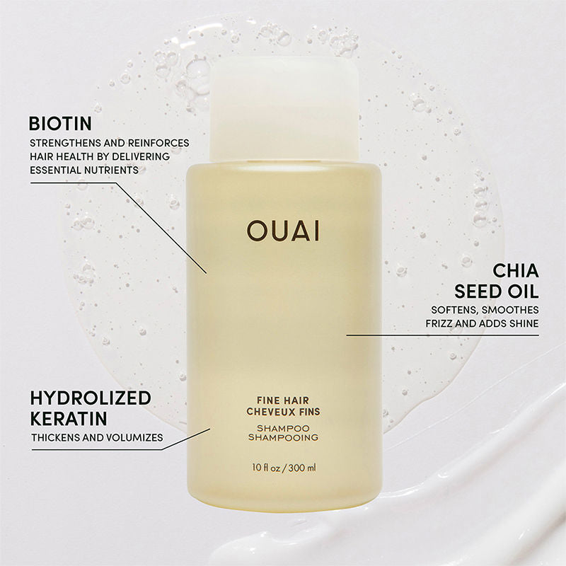 OUAI Fine Hair Shampoo, 300ml
