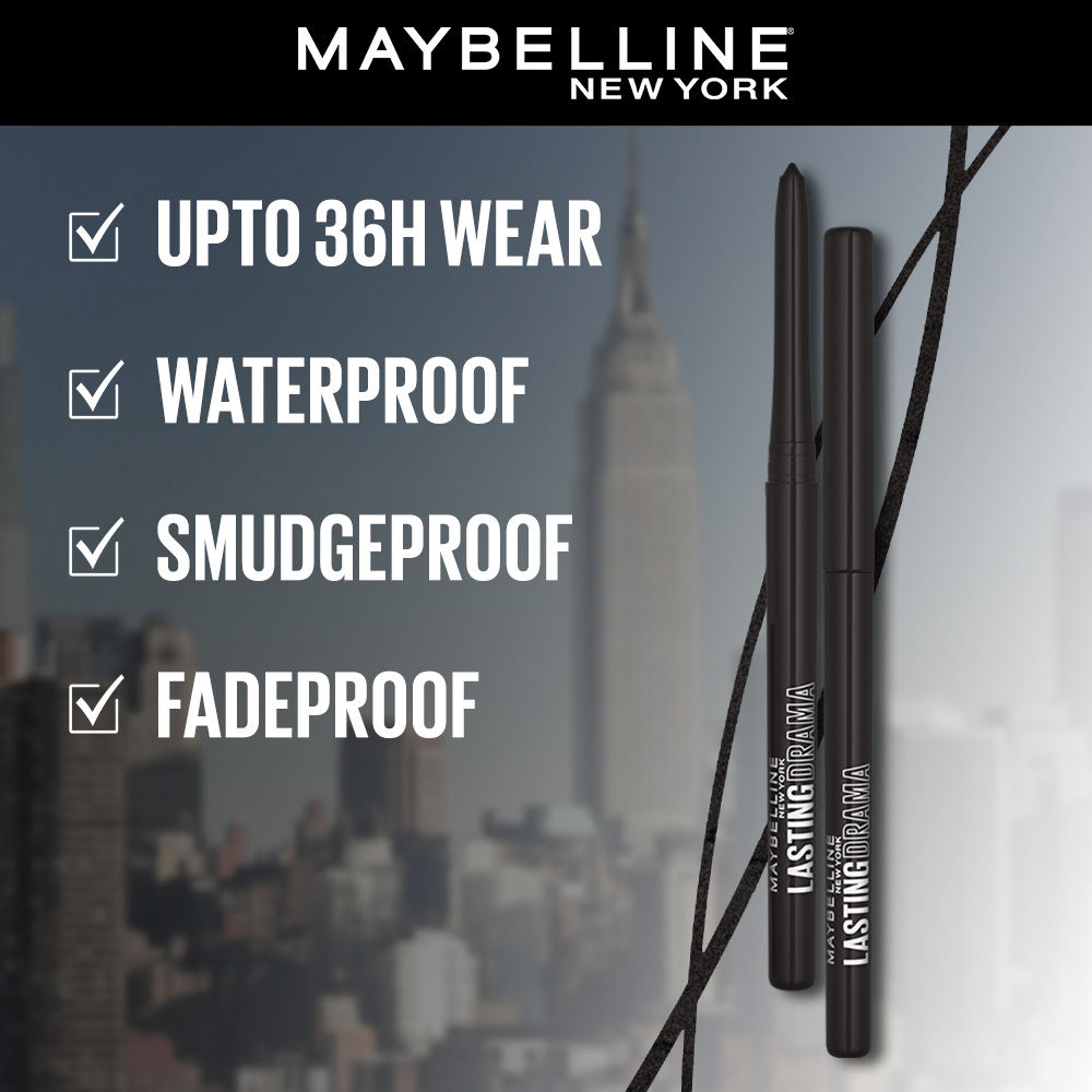 Maybelline New York Colossal Lasting Drama Kajal - Midnight Black, 0.13g Buy at Indicrest Image 4