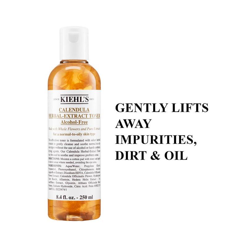 Kiehl's Calendula Herbal Extract Alcohol-Free Toner - Normal To Oily, 250ml, Buy from Indicrest