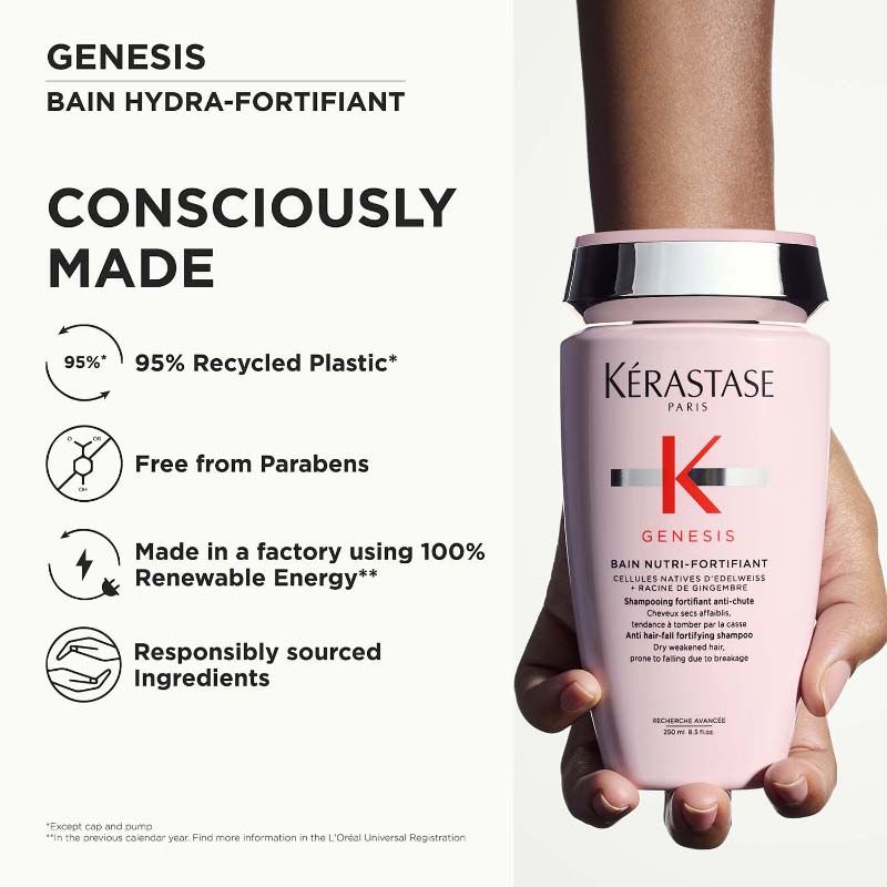 Kerastase Genesis Nutri-Fortifiant Anti-Hair Fall Shampoo For Normal To Dry Hair, 250ml