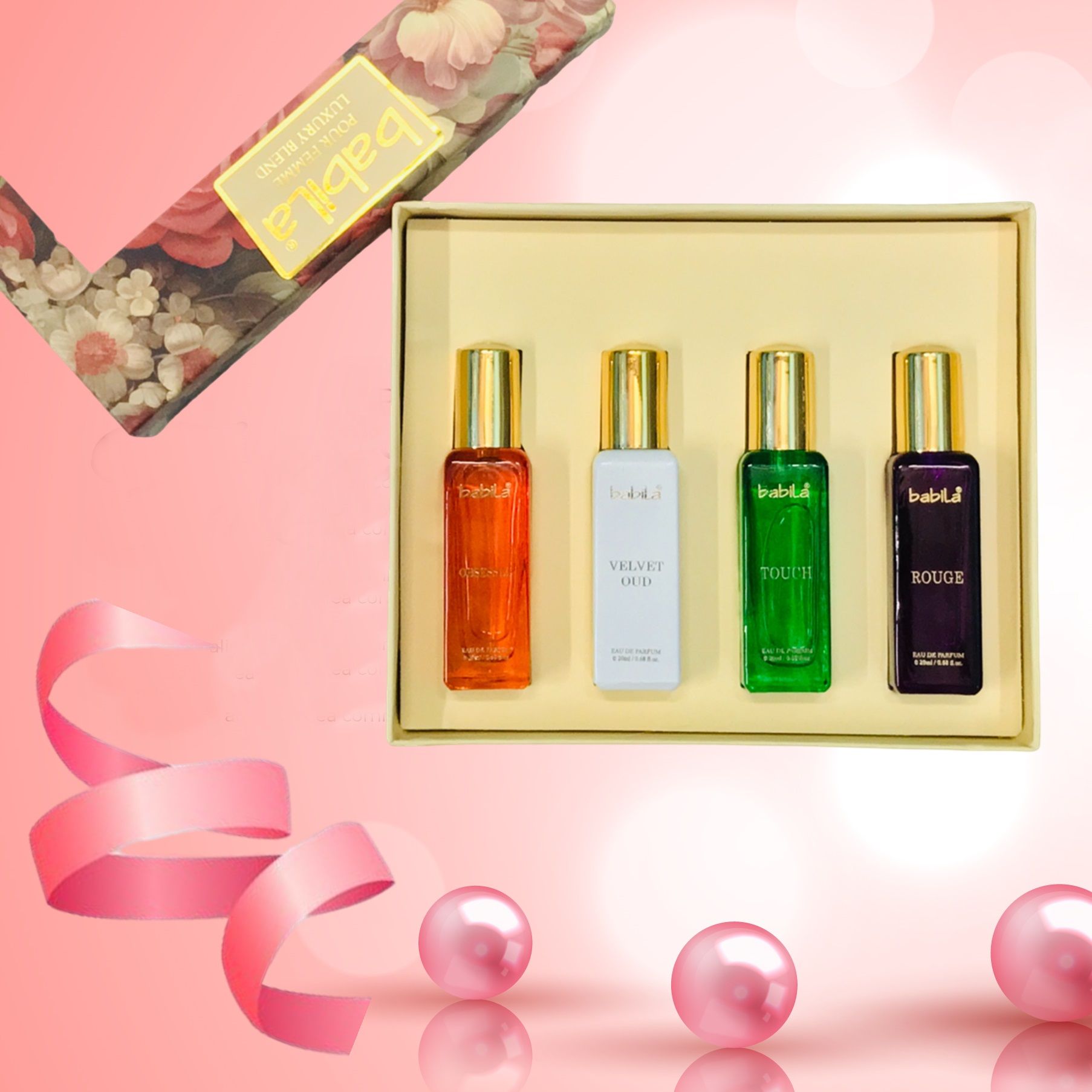 Babila Pour Femme Luxury Blend Perfume Set Of 4 Combo, 80ml Buy at Indicrest Image 4