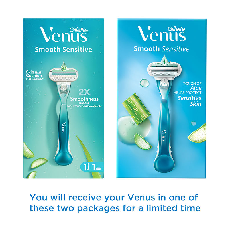Gillette Venus Hair Removal Razor For Women with Aloe Vera Smooth 1 Pc Buy at Indicrest Image 2