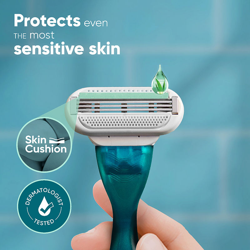 Gillette Venus Hair Removal Razor For Women with Aloe Vera Smooth 1 Pc Buy at Indicrest Image 4