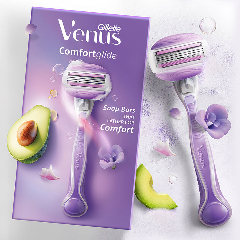 Gillette Venus Comfortglide Hair Removal Razor for Women with Avocado Oils & Freesia Scent 1 Pc Buy at Indicrest