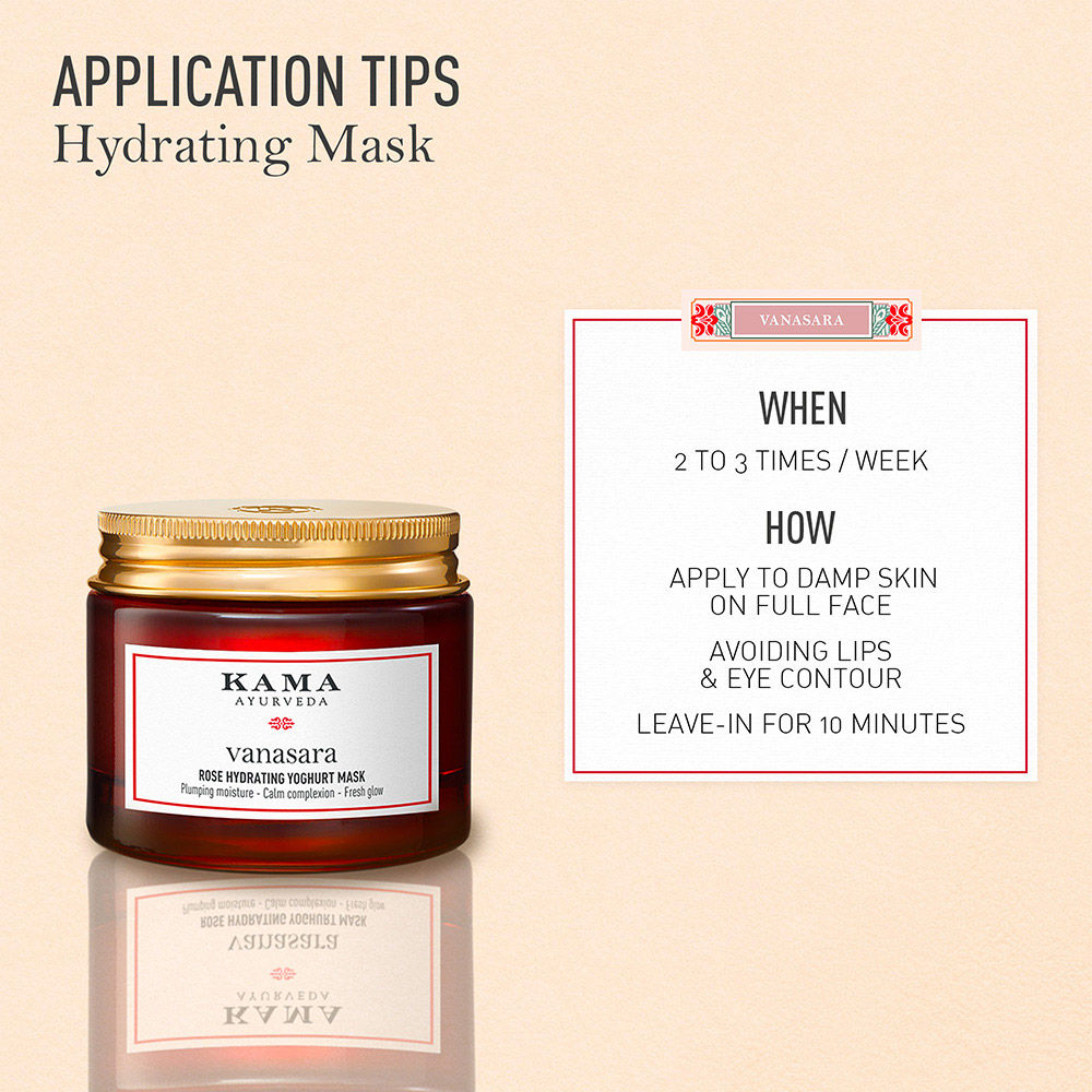 Kama Ayurveda Vasara Rose Hydrating Yoghurt Mask, 15ml