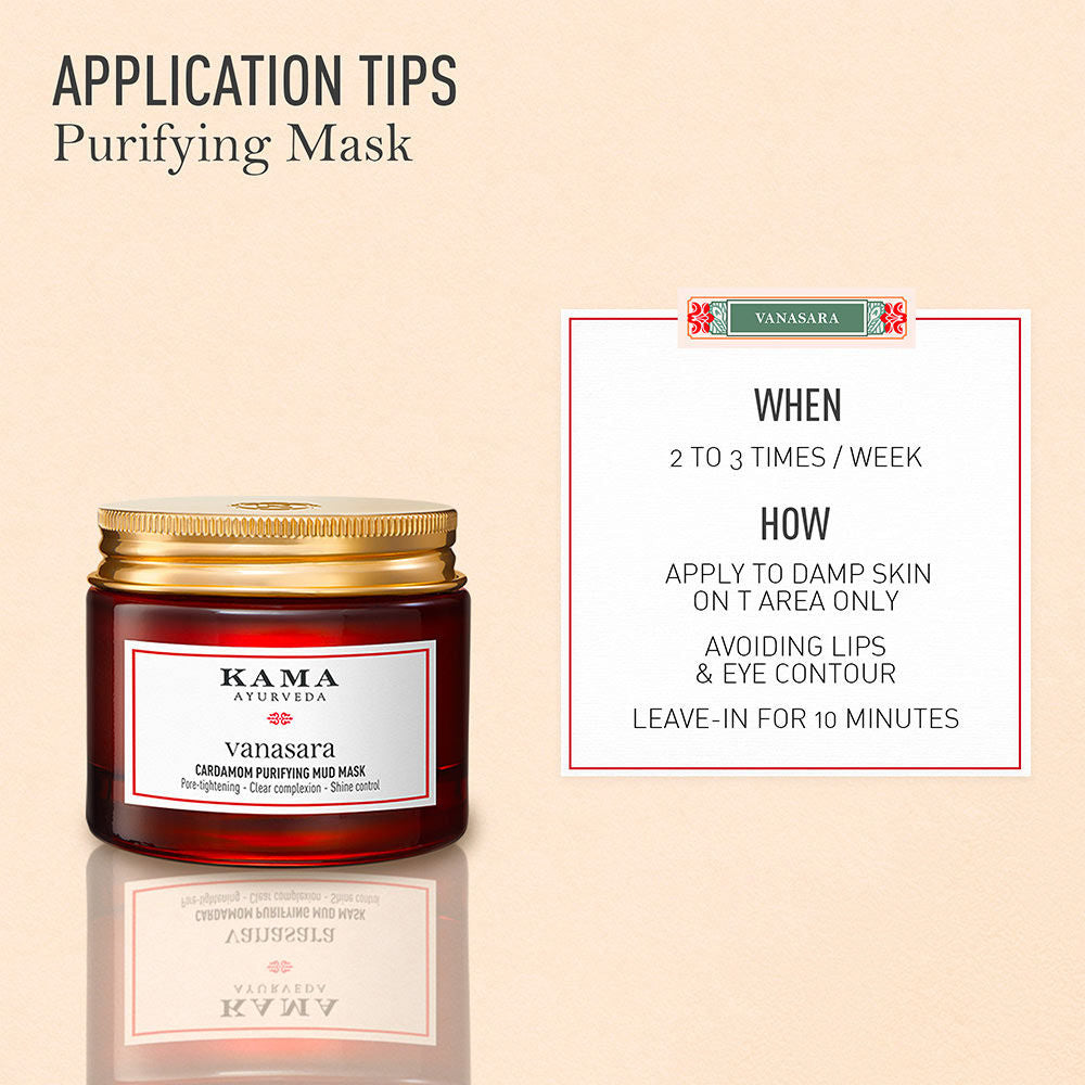 Kama Ayurveda Vasara Cardamom Purifying Mud Mask, 15ml