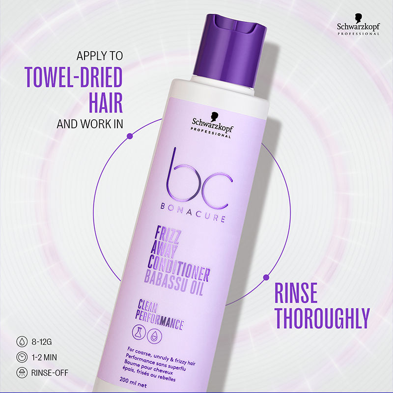 Schwarzkopf Professional Bonacure Frizz Away Conditioner, 200ml Buy at Indicrest Image 9