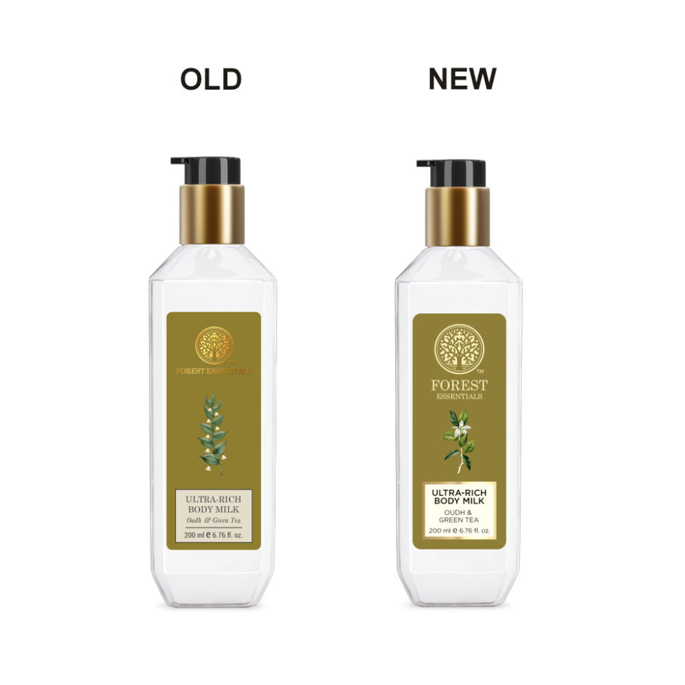 Forest Essentials Ultra Rich Body Milk - Oudh & Green Tea, 200ml