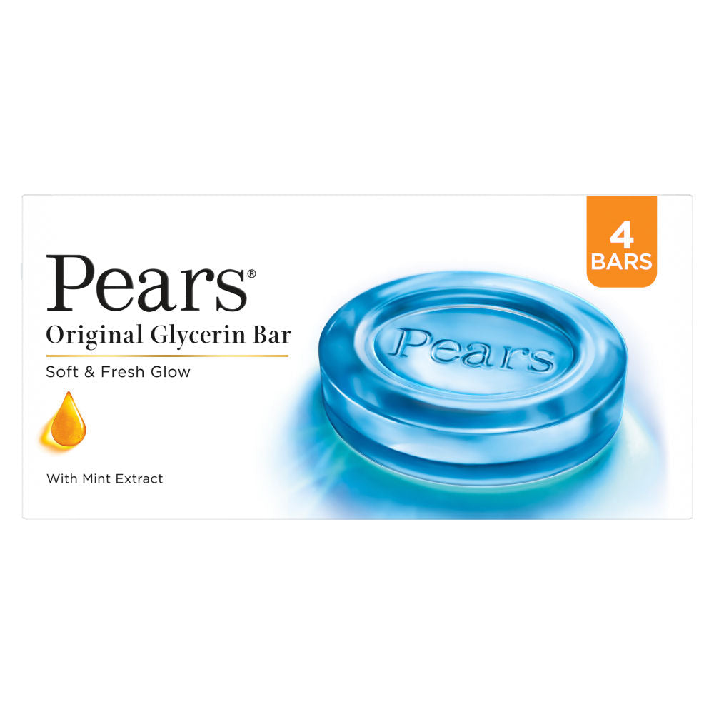 Pears Soft and Fresh Soap Bar Glycerin and Mint Body Soaps (Pack of 4), 125g Each Buy at Indicrest Image 9