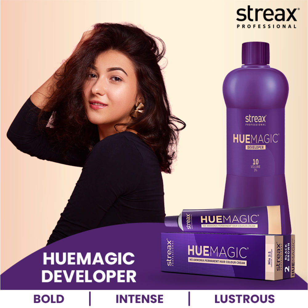 Streax Professional Hue Magic Developer For Hair Colour - 10 Volume 3%, 1000ml Buy at Indicrest Image 2