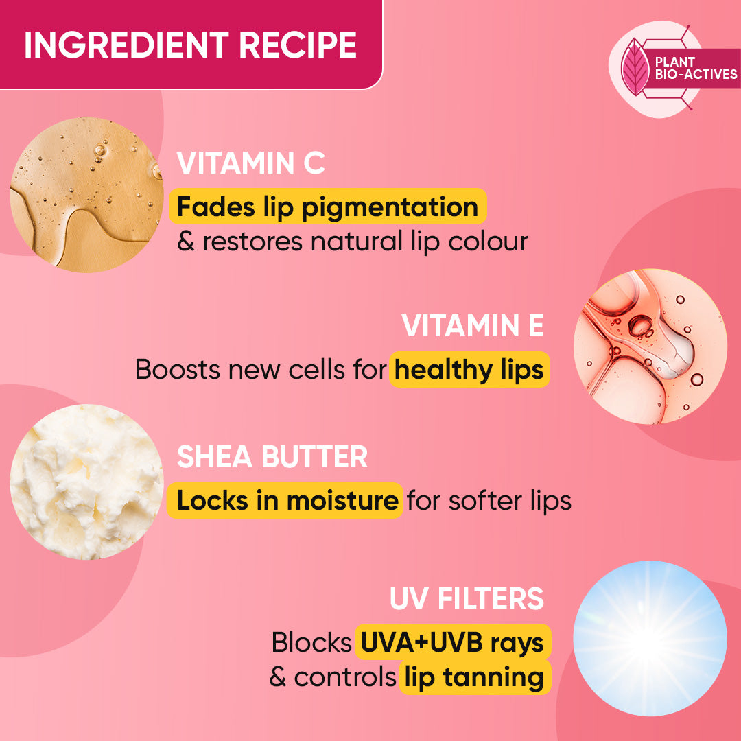 Dot & Key Vitamin C + E Brightening Lip Balm with SPF 50+, Strawberry Crush Buy at Indicrest Image 6