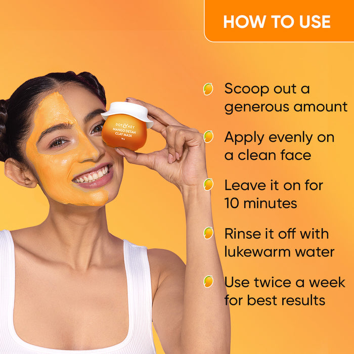 Dot & Key Mango Detan Clay Mask, 70g Buy at Indicrest Image 6