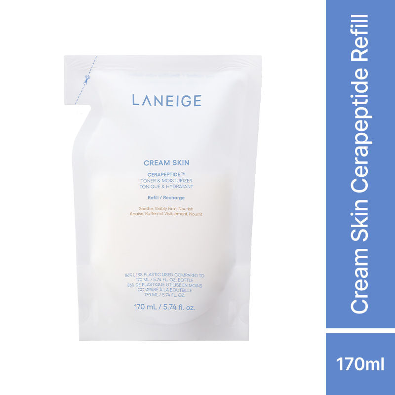 LANEIGE Cream Skin Cerapeptide Toner & Moisturizer Refill, 170ml, Buy from Indicrest