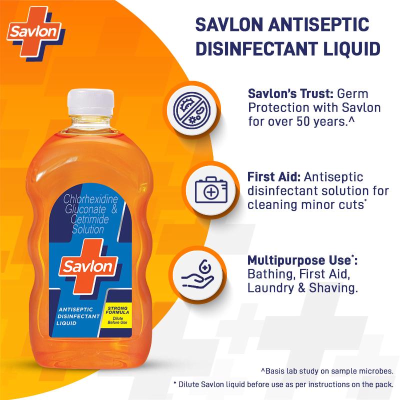Savlon Antiseptic Disinfectant Liquid, 1000ml Buy at Indicrest Image 4