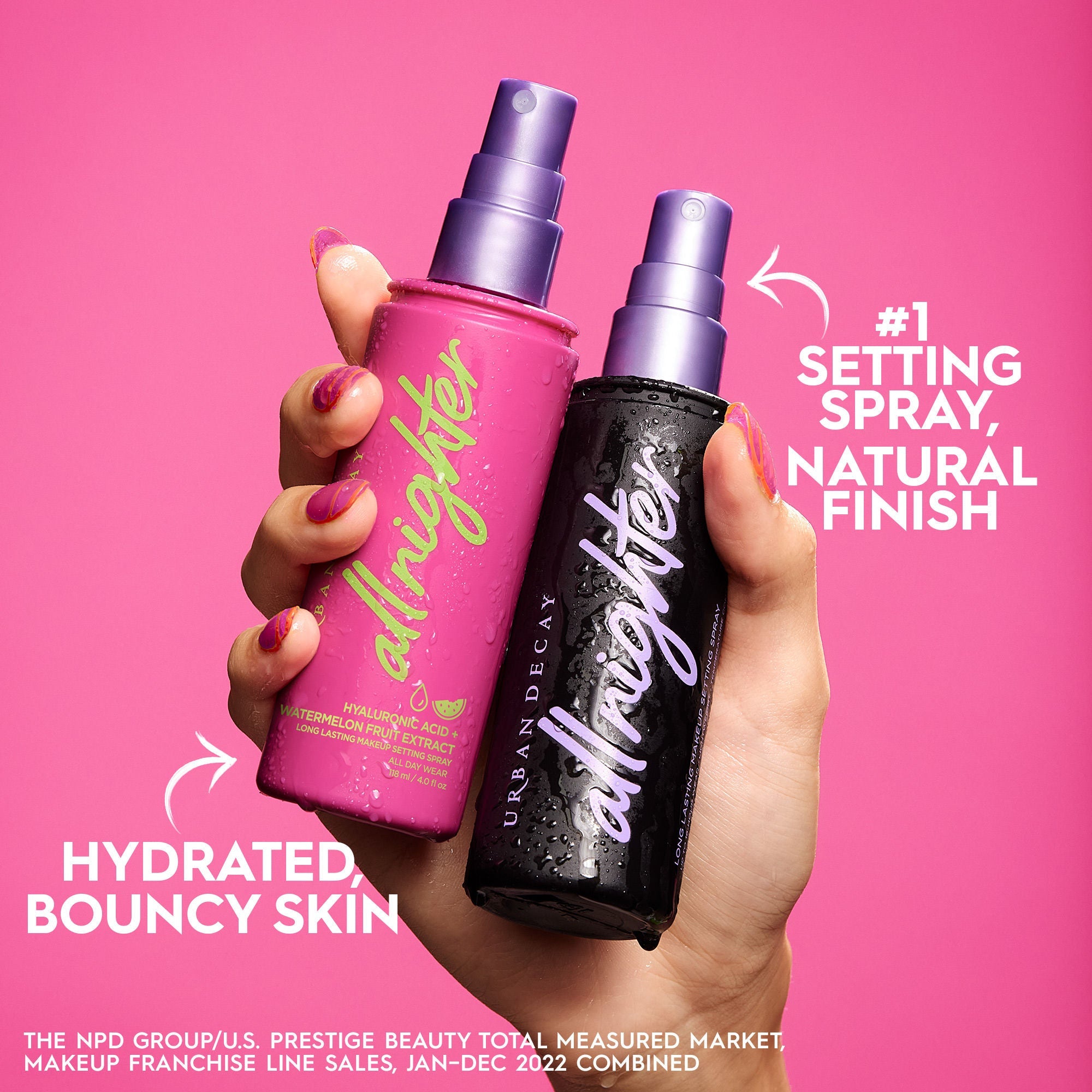 Urban Decay All Nighter Hyaluronic Setting Spray - Travel Size, 33.7g