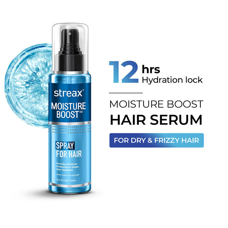 Streax Moisture Boost Spray Hair Serum, For Dry & Frizzy Hair, 50ml Buy at Indicrest