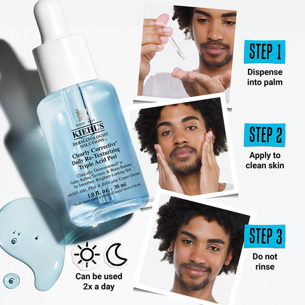 Kiehl's Clearly Corrective Daily Re-Texturizing Triple Acid Pre-Serum, 30ml