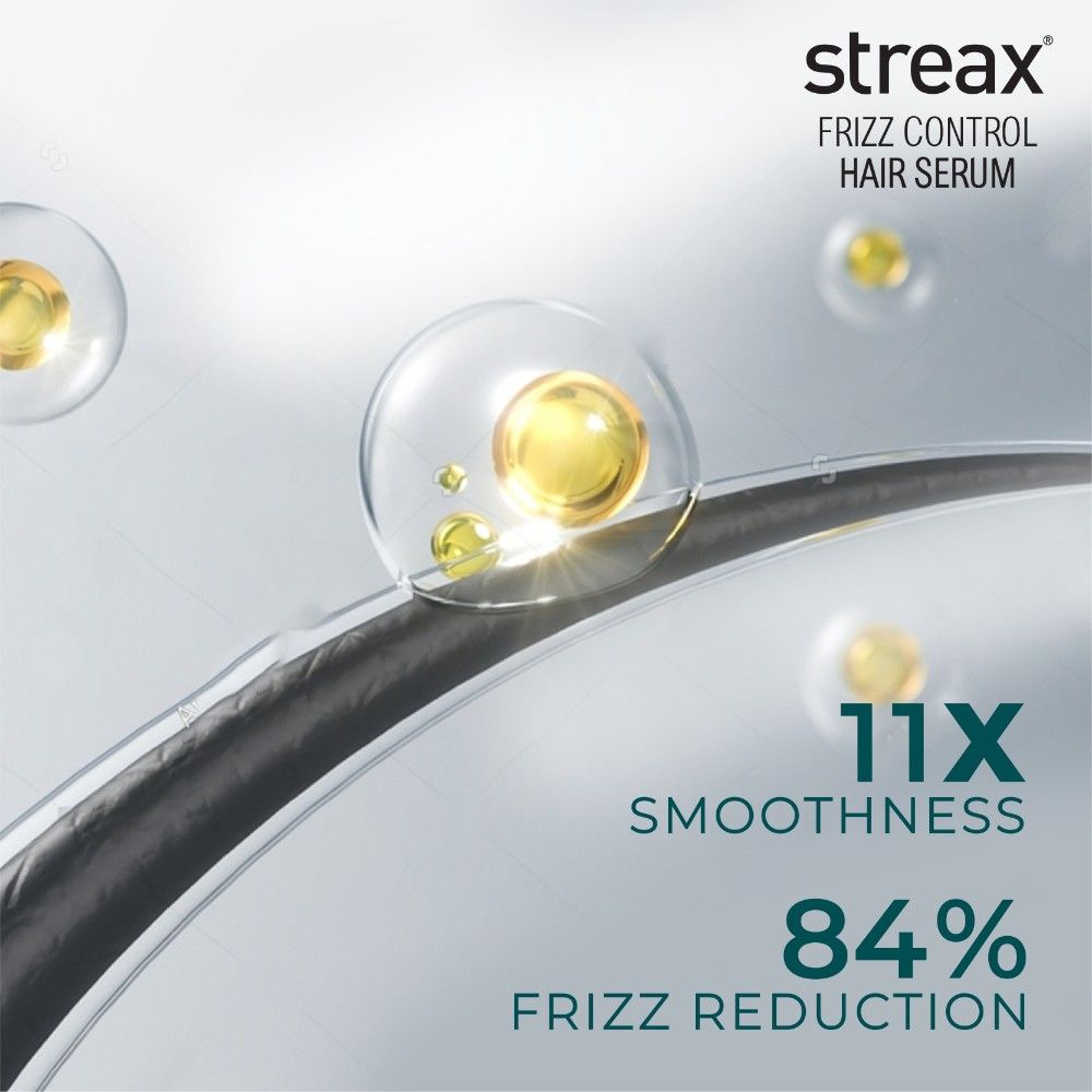 Streax Frizz Control Hair Serum For Dry & Frizzy Hair, 100ml Buy at Indicrest Image 4