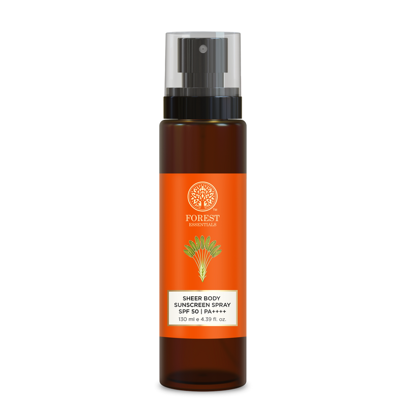 Forest Essentials Sheer Sunscreen Body Spray Spf 50 PA++++ Lightweight, No White Cast, 130ml, Buy from Indicrest