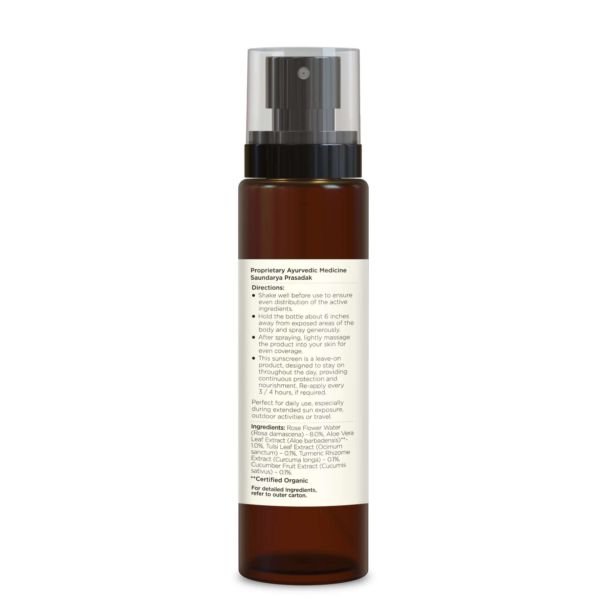 Forest Essentials Sheer Sunscreen Body Spray Spf 50 PA++++ Lightweight, No White Cast, 130ml
