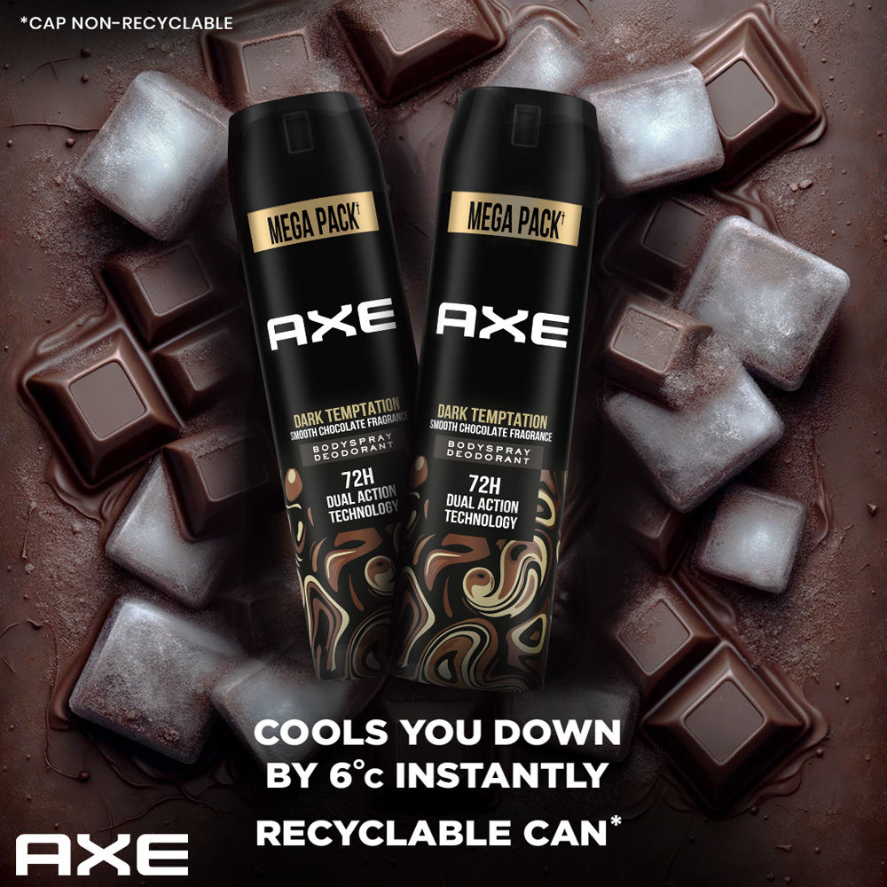 Axe Dark Temptation Long Lasting Deodorant Body Spray Combo - 2 units, Each 215ml Buy at Indicrest Image 7