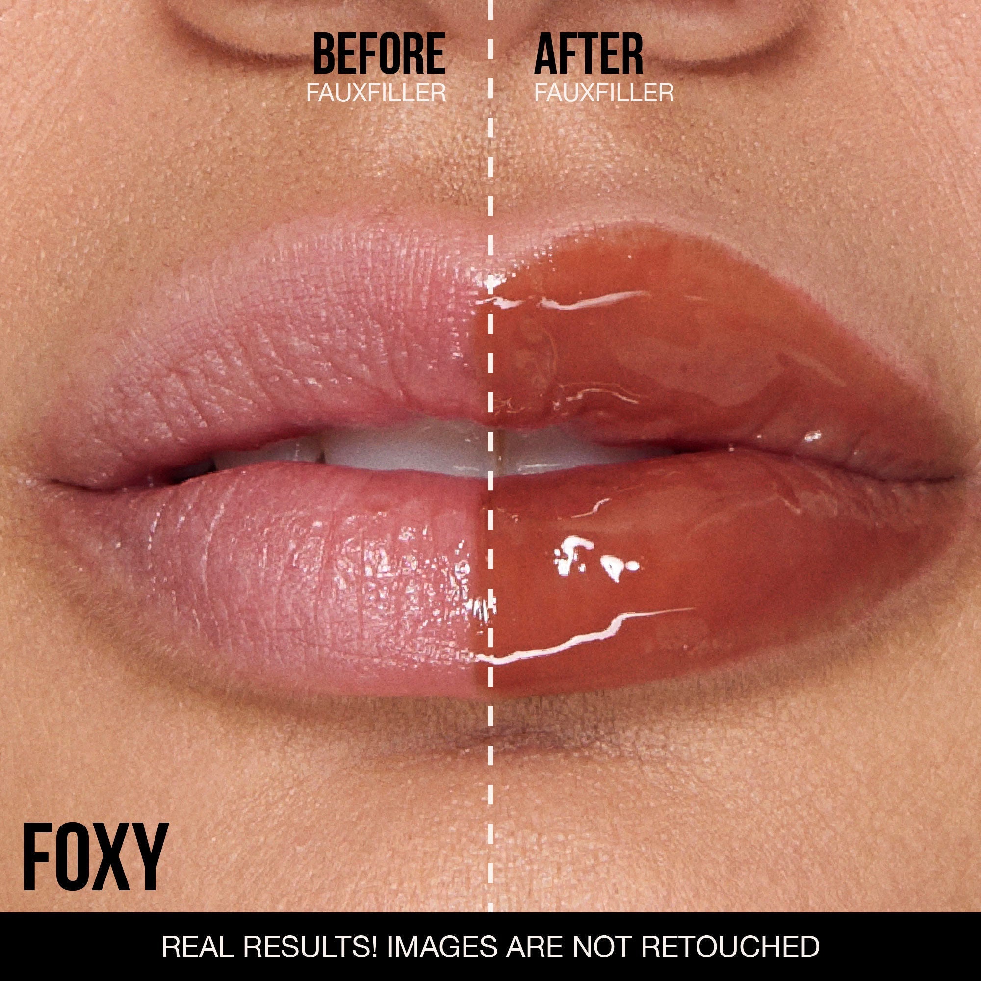 Huda Beauty FAUX FILLER Extra Shine Lip Gloss - Foxy, 3.9ml
