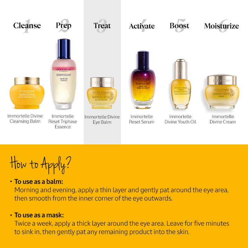 L'Occitane Immortelle Divine Anti-Aging Eye Balm, 15ml