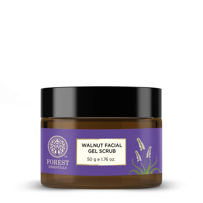 Forest Essentials Walnut Facial Gel Scrub Ayurvedic Tan Removal Walnut Scrub, 50g, Buy from Indicrest