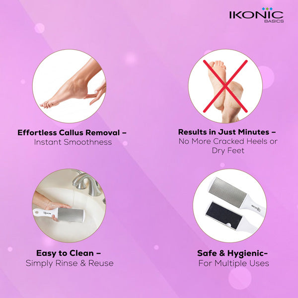 Ikonic Basics Stainless and Sand Paper Foot File IKB-727K Buy at Indicrest Image 6