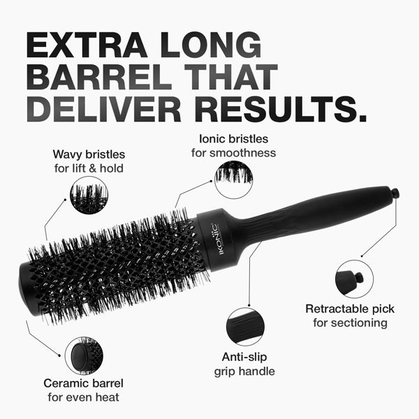 Ikonic Professional Extra Long Barrel Thermal Round Brush, TRB-32XL Buy at Indicrest Image 3