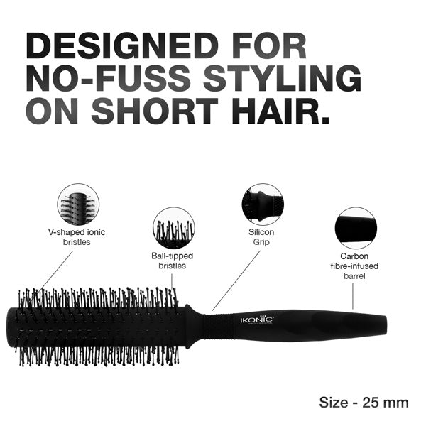 Ikonic Professional Carbon Fibre Roller Brush, CFB-25 Buy at Indicrest Image 3