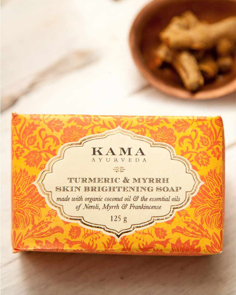 Kama Ayurveda Turmeric & Myrrh Skin Brightening Soap, 125gm